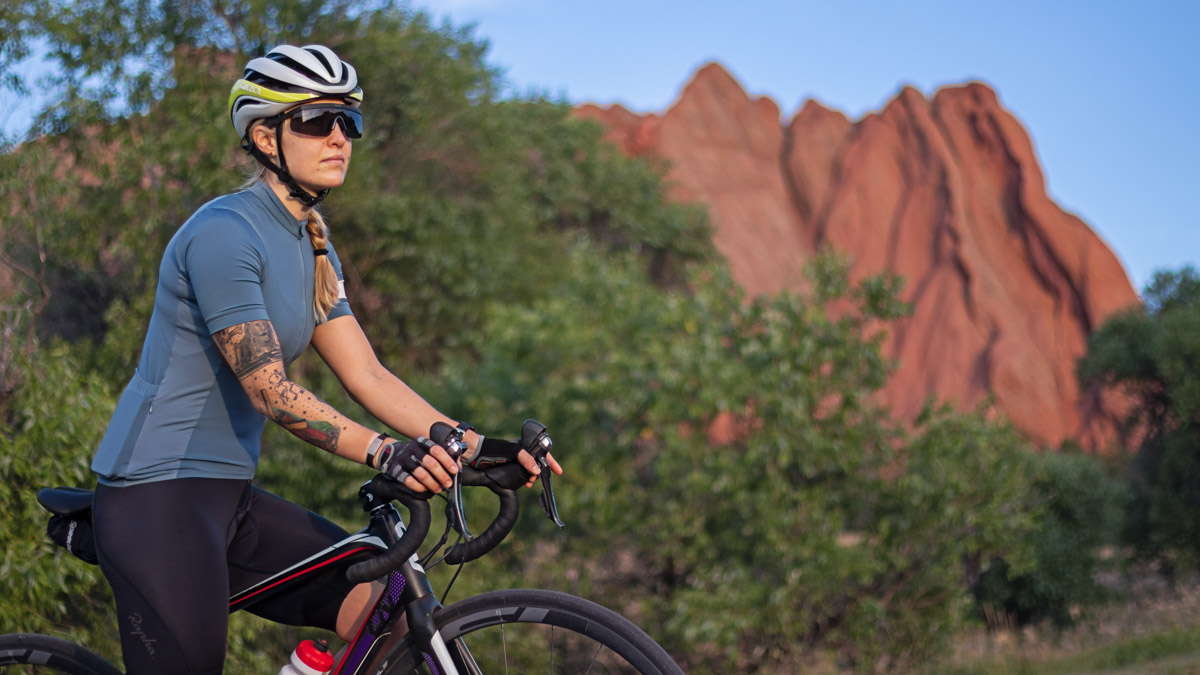 Motivated Female Cyclist