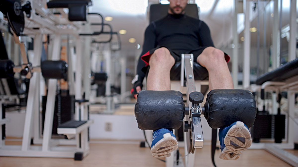Image Of A Cyclist Doing Strength Training In The Gym After A Hiit Cycling Workout