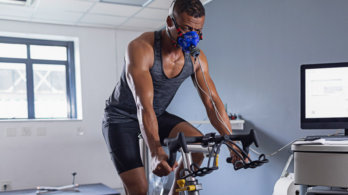 Man Doing A Fitness Test