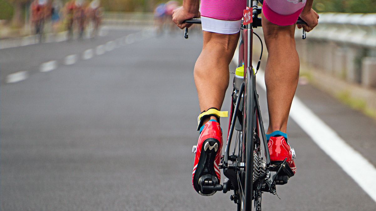 Cycling Competition,view From Behind