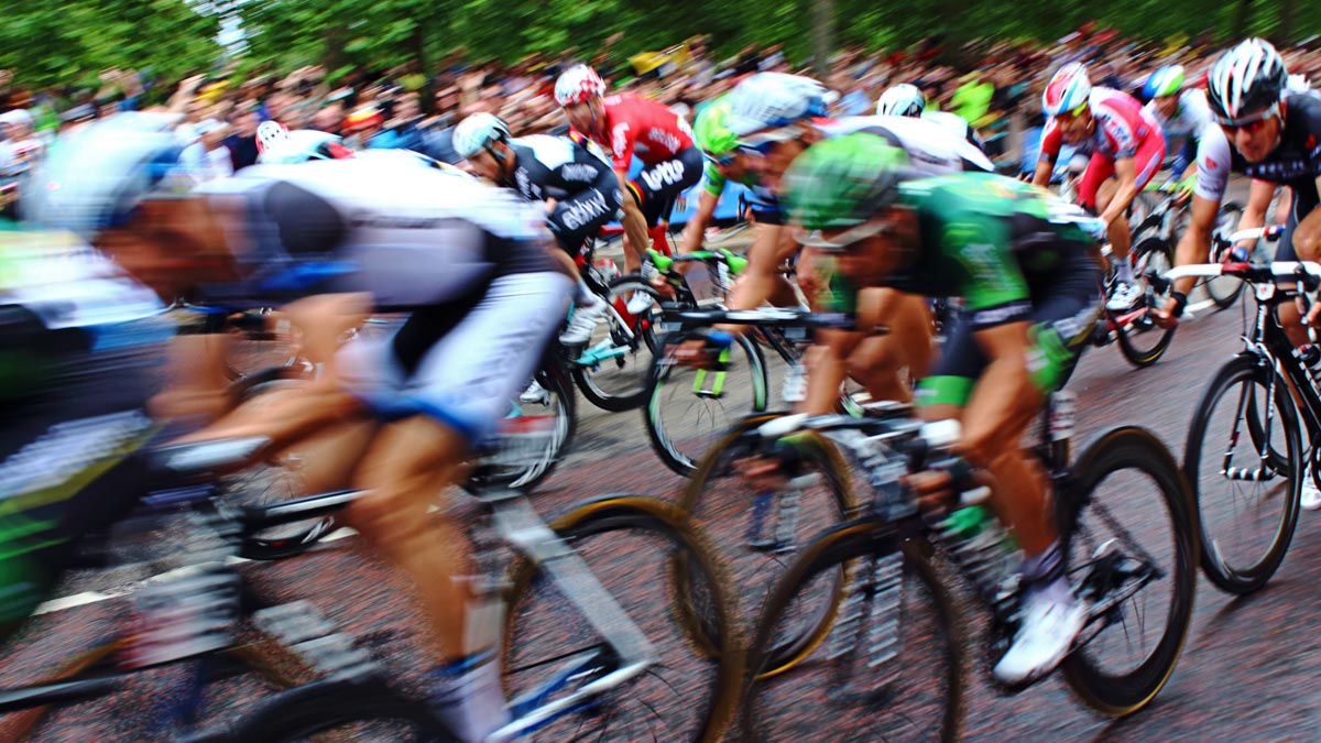 Bike Race On Road