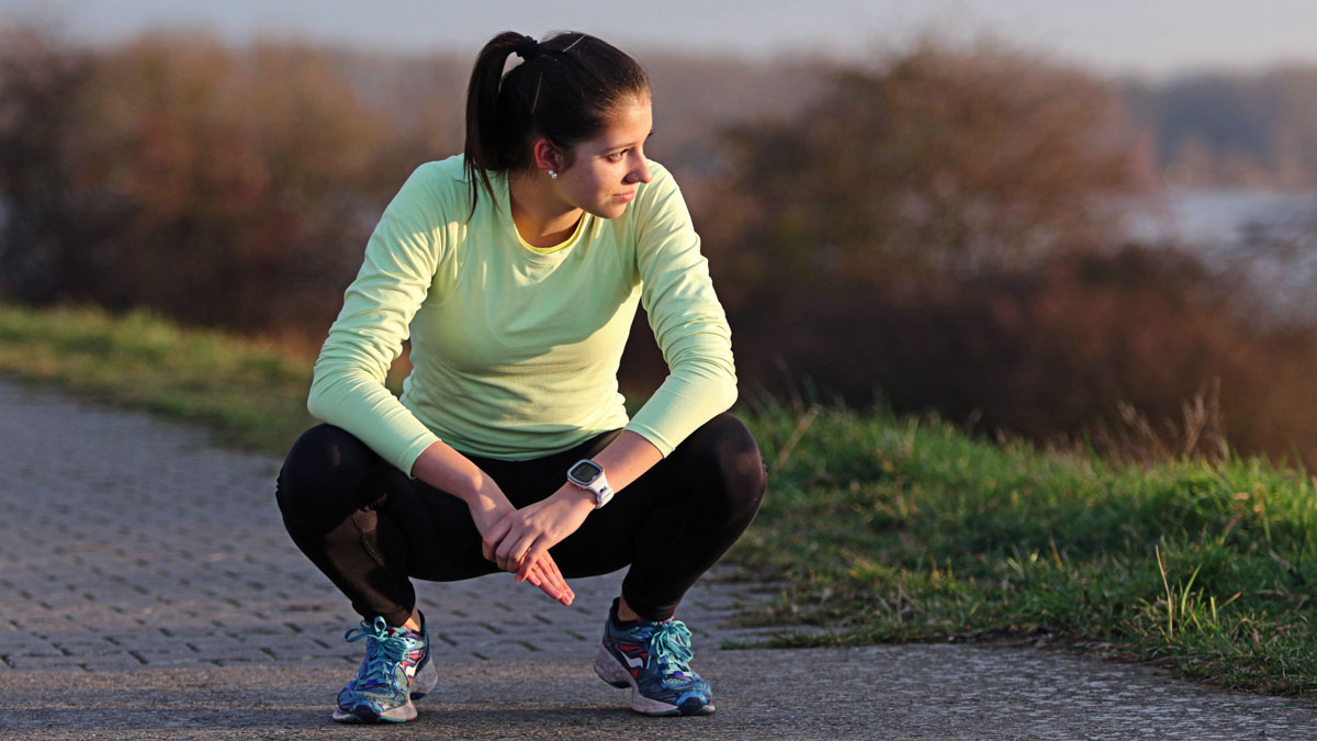 Woman Runner Taking Break Based On Her Rate Of Perceived Exertion
