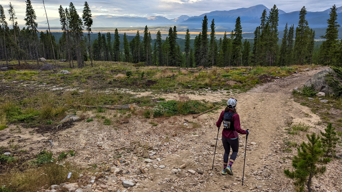 Kristin Gablehouse Racing During The 2022 Leadville Trail 100
