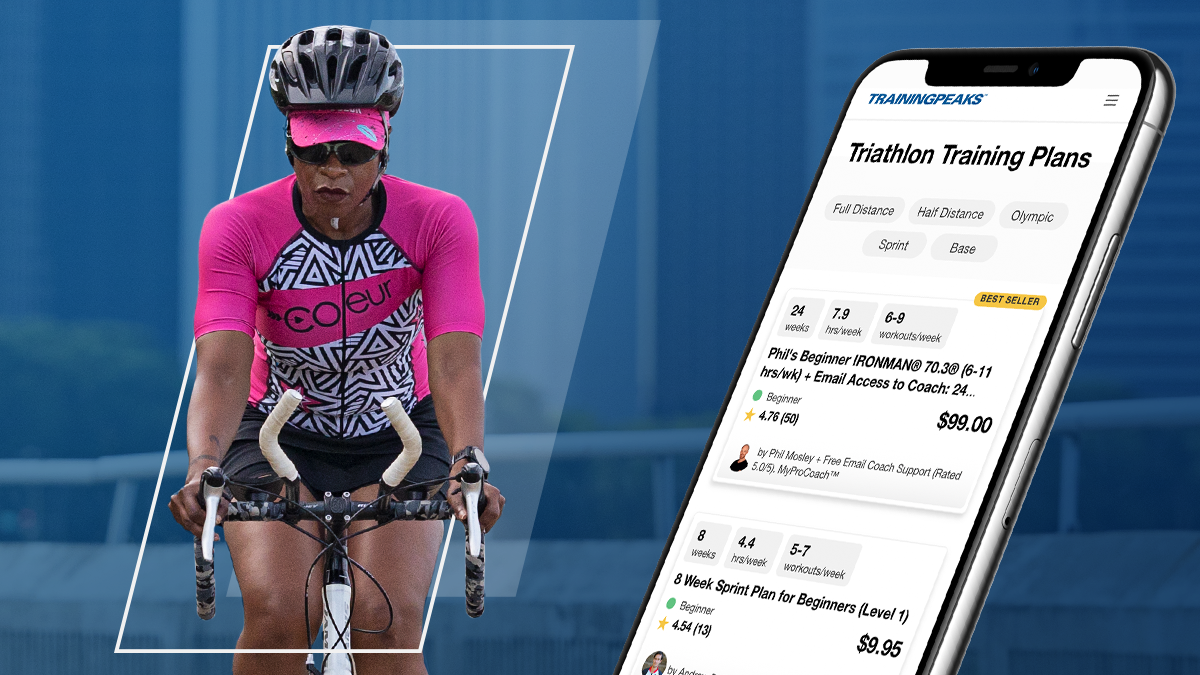 Trainingpeaks Ad With Ambassador Joy Mcculloch Using A Triathlon Training Plan